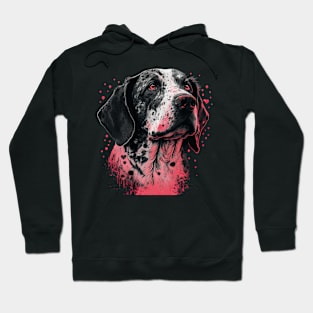 Pointer dog valentine's day Hoodie